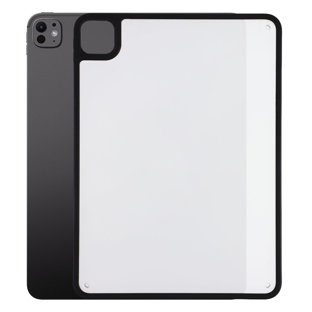 For iPad Pro 13 (2025) / (2024) Case Matte PC + TPU Drop Protection Back Cover - Matte Black