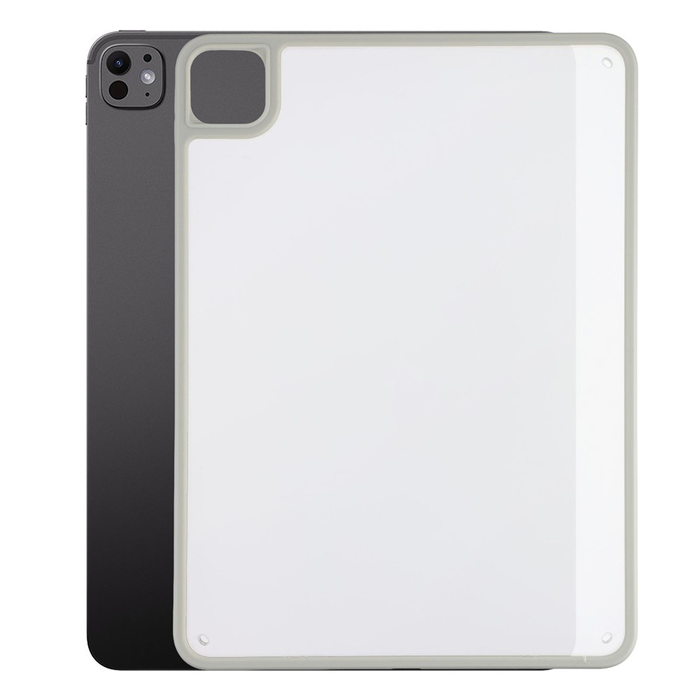 For iPad Pro 13 (2025) / (2024) Case Matte PC + TPU Drop Protection Back Cover - Matte Grey