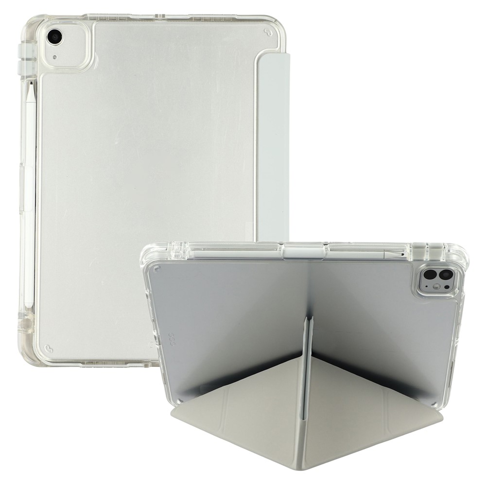 MUTURAL Crystal Shield Case for iPad Pro 13 (2025)  /  (2024) Trifold Stand Tablet Cover - Grey