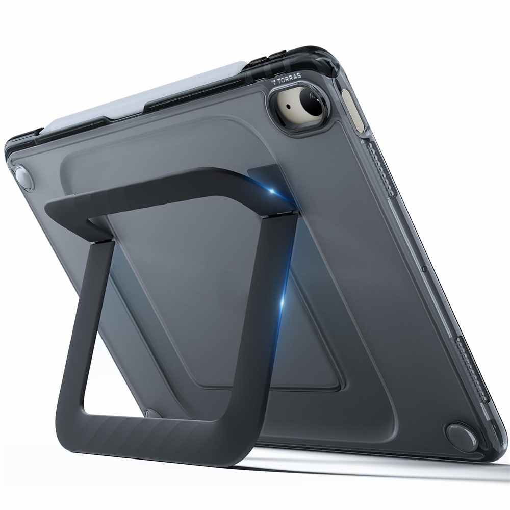 TORRAS Ostand K3 Neo Series Tablet Case For iPad Air 11 (2026) / (2025) / (2024) , Kickstand Hard PC Impact Resistant Cover with Pen Slot (Amazon Packaging) - Obsidian Black