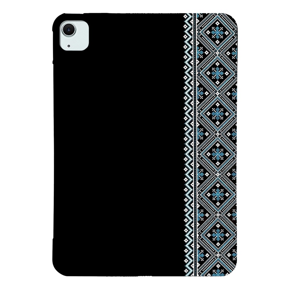 Tablet Case for iPad Air 11 (2026) / (2025) / (2024) / Air (2022) / (2020) Pattern Printing Soft TPU Cover - Blue Ethnic Pattern