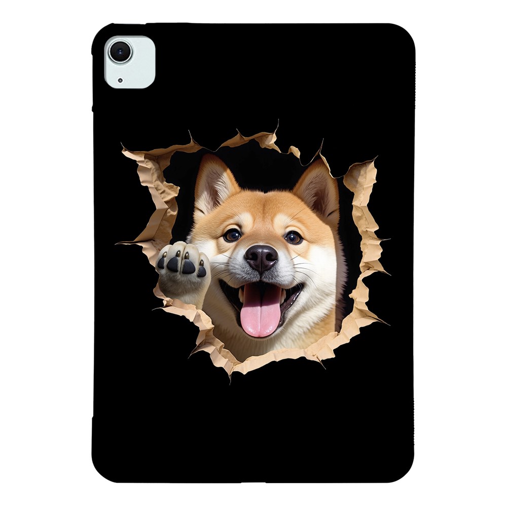 Tablet Case for iPad Air 11 (2026) / (2025) / (2024) / Air (2022) / (2020) Pattern Printing Soft TPU Cover - Shiba Inu