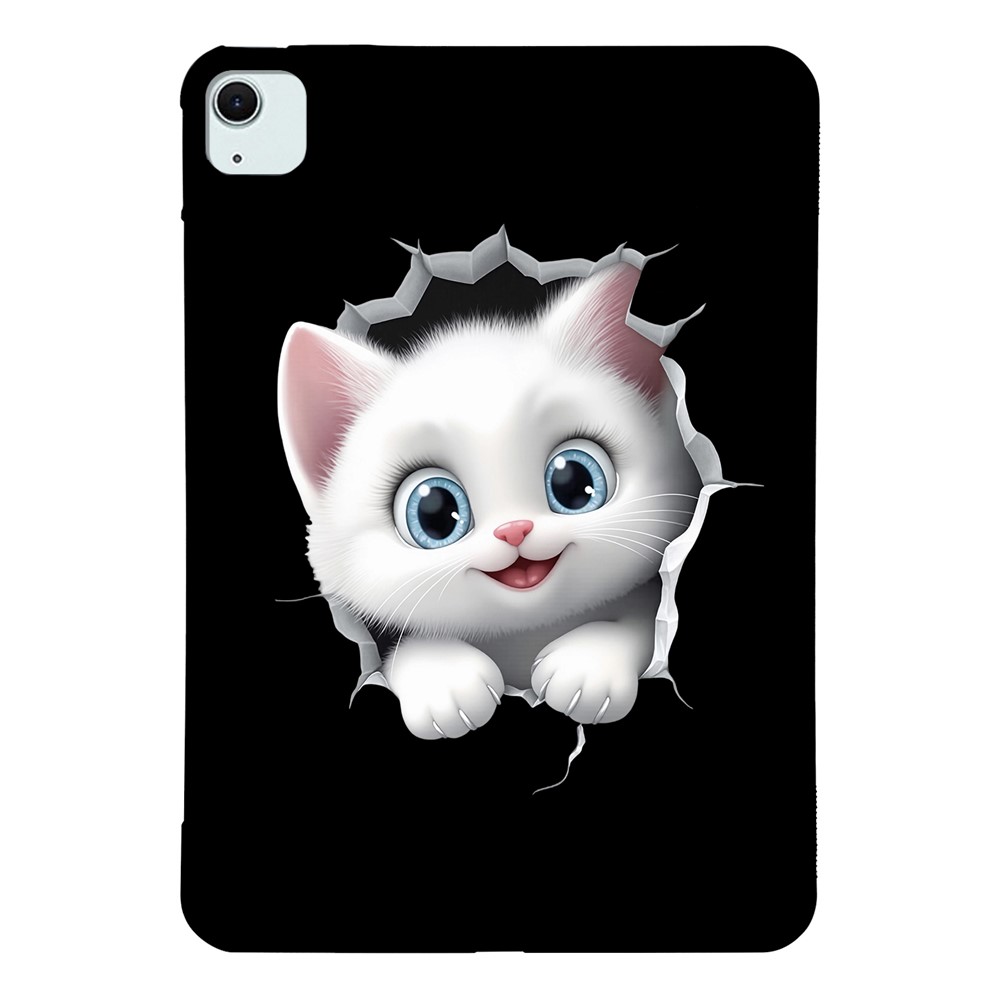Tablet Case for iPad Air 11 (2026) / (2025) / (2024) / Air (2022) / (2020) Pattern Printing Soft TPU Cover - Cat