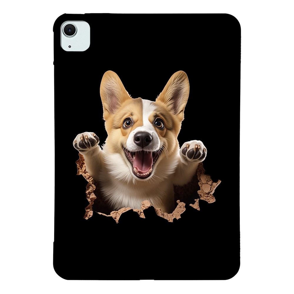 Tablet Case for iPad Air 11 (2026) / (2025) / (2024) / Air (2022) / (2020) Pattern Printing Soft TPU Cover - Corgi