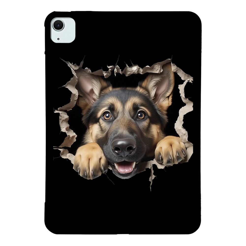 Tablet Case for iPad Air 13 (2026) / (2025) / (2024) / iPad Pro 12.9 (2022) / (2021) / (2020) / (2018) Pattern Printing Soft TPU Cover - German Shepherd