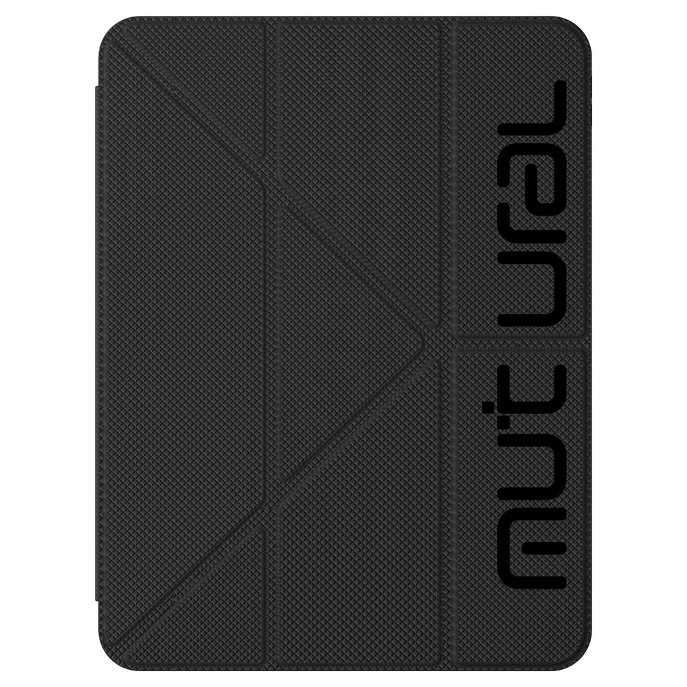 MUTURAL for iPad Pro 13 (2025) / (2024) Case Dot Pattern Leather Stand Tablet Cover with Stylus Slot - Black
