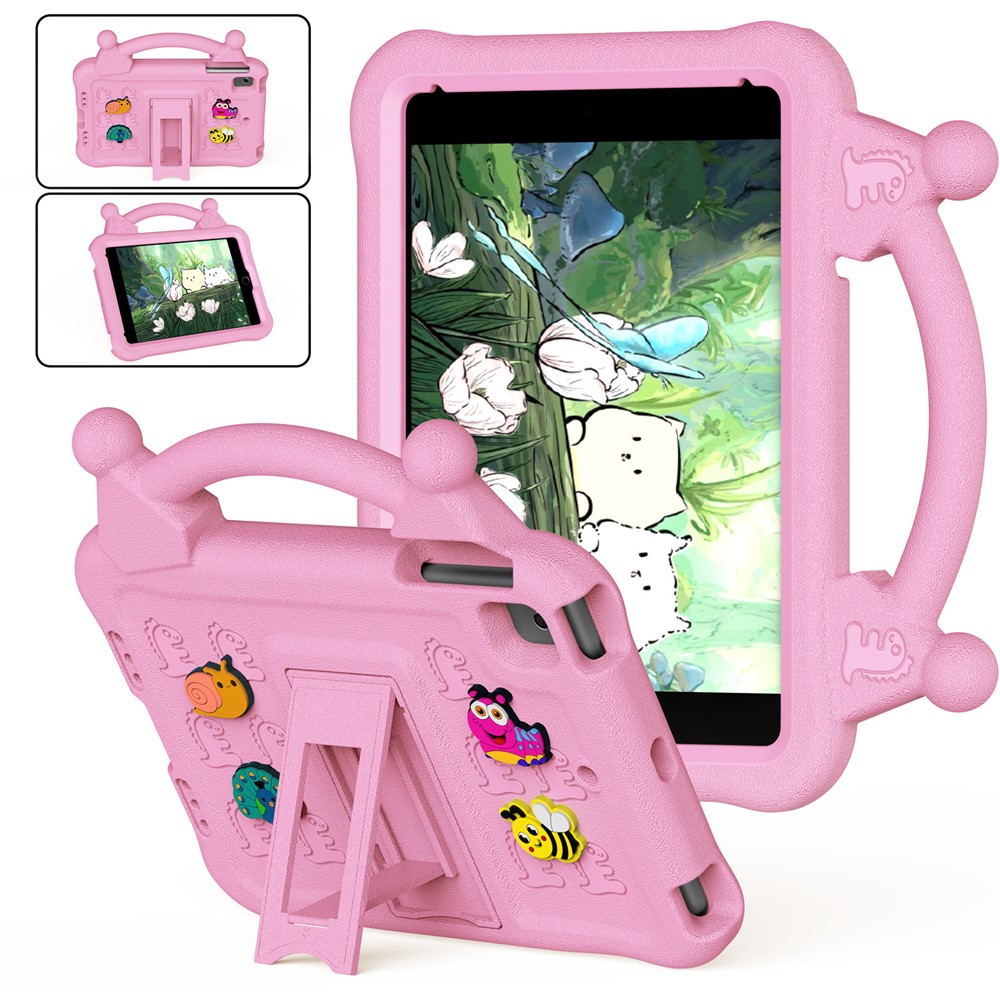 Cartoon EVA Tablet Case for iPad mini (2019) 7.9 inch / mini 4 / mini 3 / Mini 2 / Mini , Kickstand Kid-Friendly Shockproof Cover - Pink