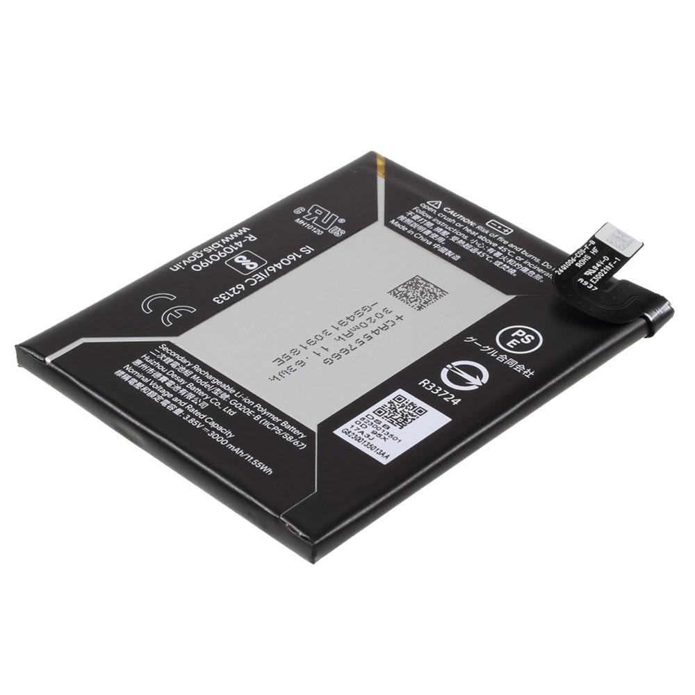 For Google Pixel 3a / 3 Lite 3.85V 3000mAh Li-ion Polymer Battery Replacement Part (Encode: G020E-B) (without Logo)-3