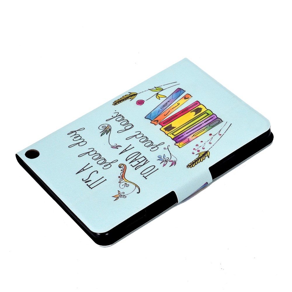 For Amazon Fire 7 (2022) Pattern Printing PU Leather Card Holder Tablet Case Magnetic Clasp Protective Cover - Colorful Book-6