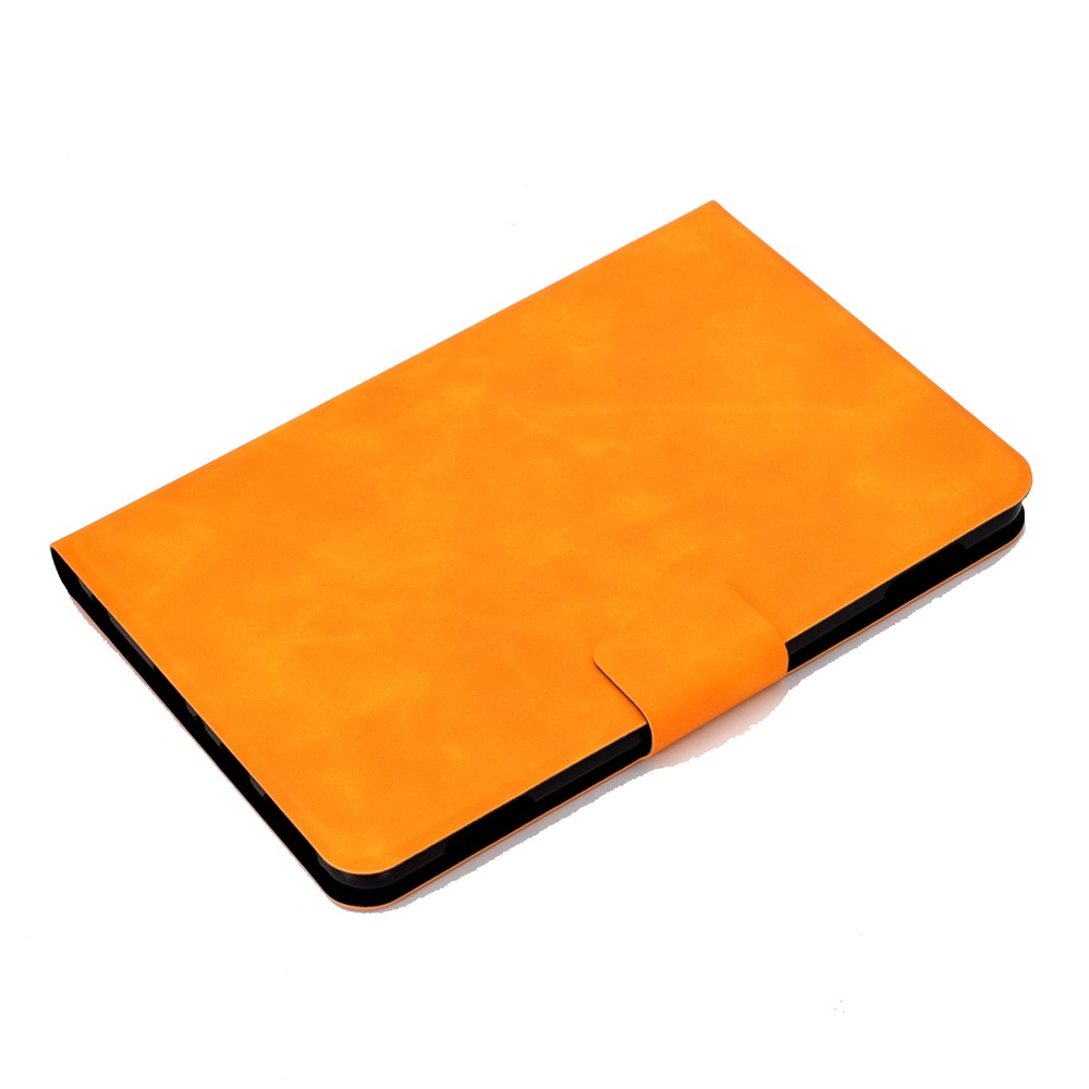 For Amazon Kindle Fire 7 (2022) PU Leather Card Holder Tablet Cover Full Protection Case with Stand - Orange-5