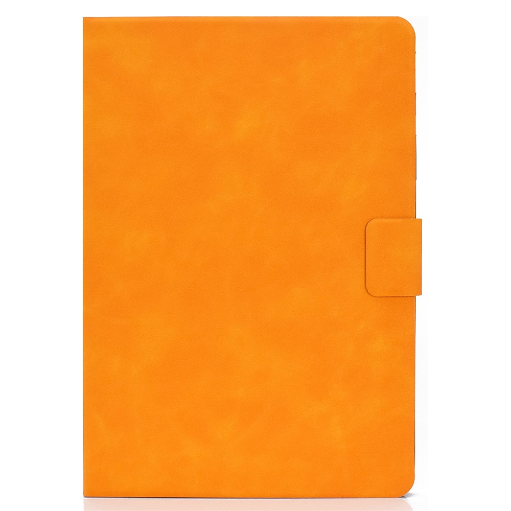 For Amazon Kindle Fire 7 (2022) PU Leather Card Holder Tablet Cover Full Protection Case with Stand - Orange-7