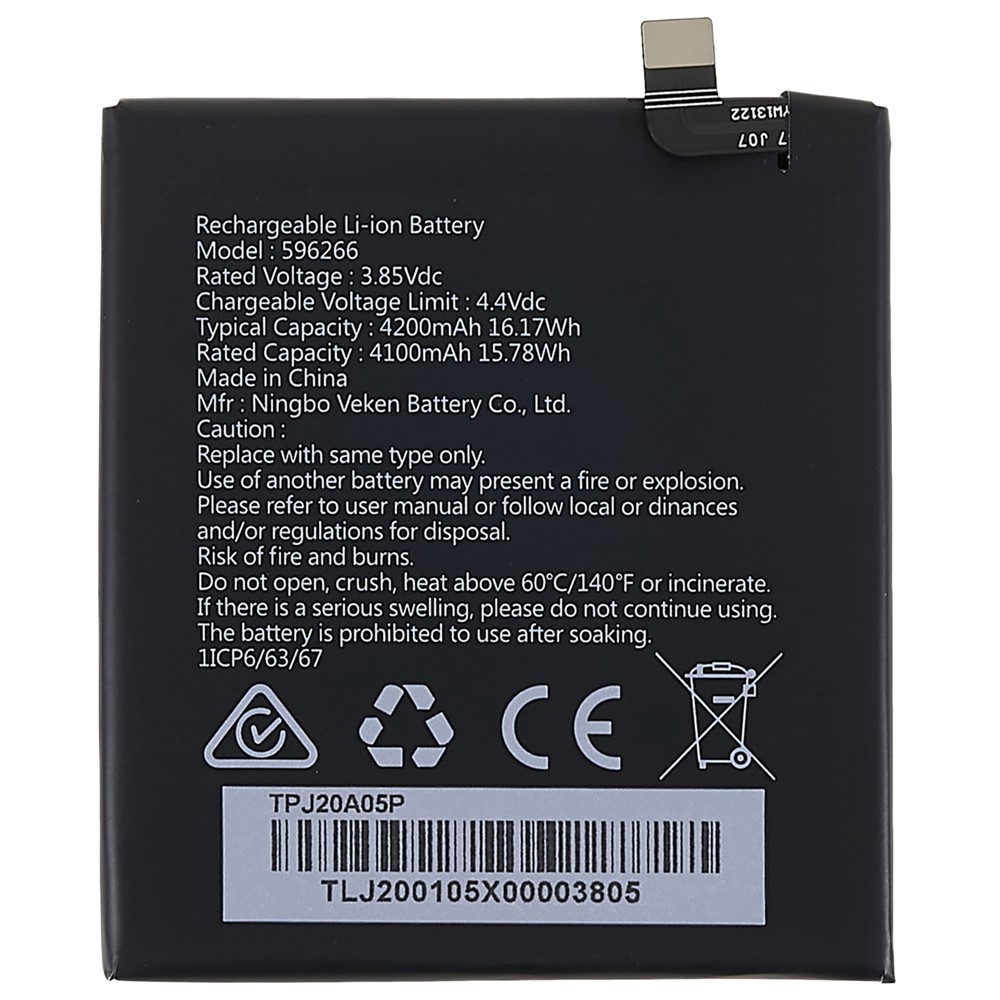 Wholesale For Cat S42 3.85V 4100mAh Li-ion Battery Replacement Part  (Encode: 596266) (without Logo) from China | TVC-Mall.com