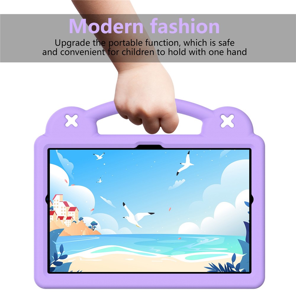 For Samsung Galaxy Tab A8 10.5 (2021) Portable EVA Case Shockproof Tablet Cover Anti-Scratch Case with Kickstand - Purple-8