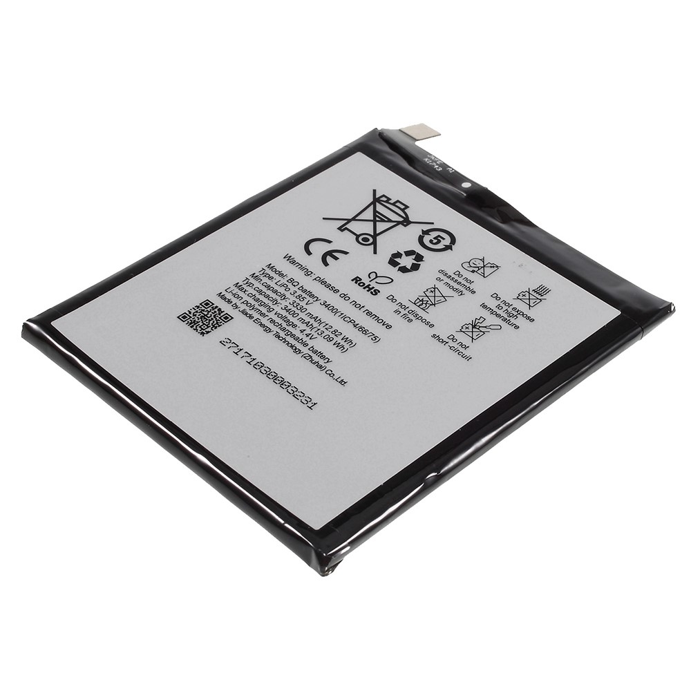 For BQ Aquaris V Plus 3.85V 3330mAh Rechargeable Li-ion Polymer Battery Phone Replacement Part (without Logo)-3