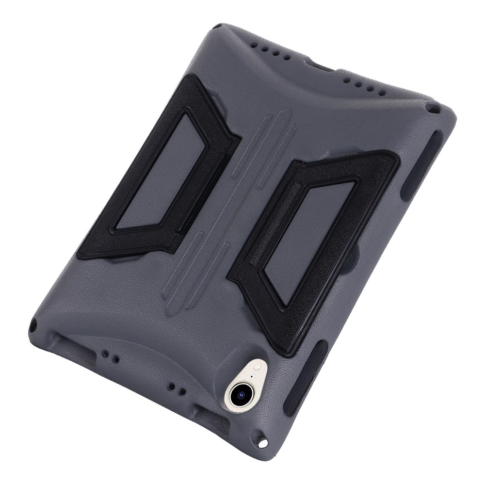 EVA + PC Tablet Cover for iPad mini (2021), Anti-scratch Shockproof Kickstand Case with Shoulder Strap - Grey / Black-7