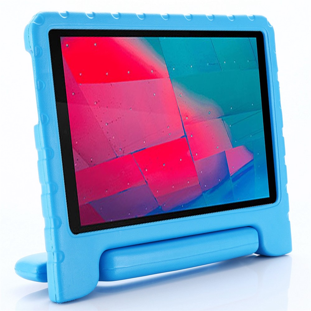 For Lenovo Tab M10 (Gen 3) Handle Kickstand Protective Case Kids-Friendly EVA Shockproof Cover - Blue-5