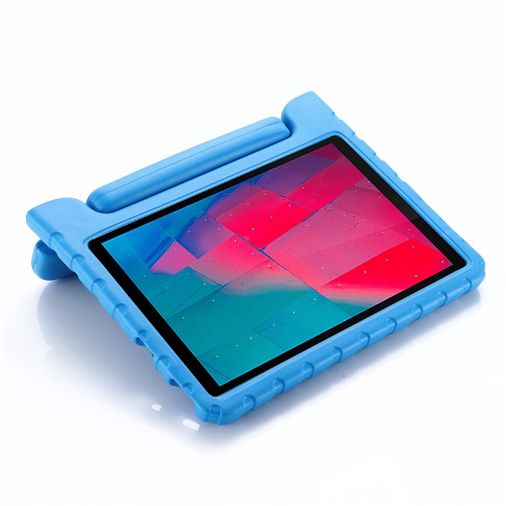 For Lenovo Tab M10 (Gen 3) Handle Kickstand Protective Case Kids-Friendly EVA Shockproof Cover - Blue-6