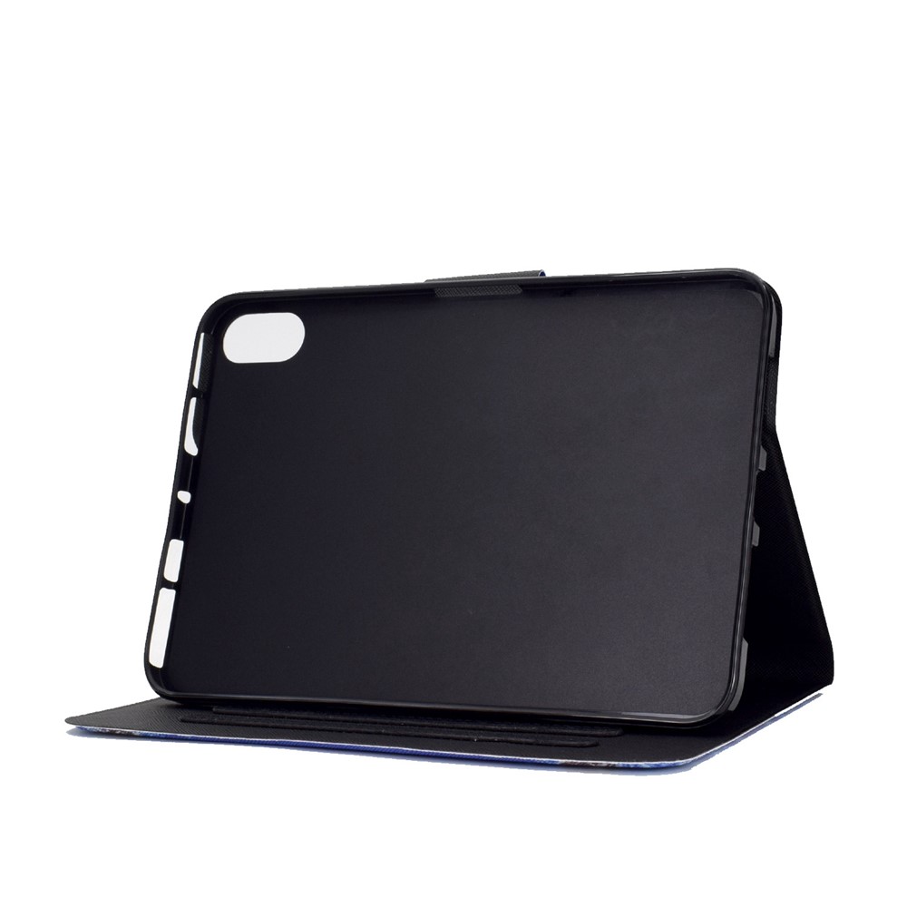 For iPad 10.9 (2022) / iPad 10th Gen Pattern Printing PU Leather Tablet Case Folding Stand Folio Cover with Card Holder - Love Quicksand-5