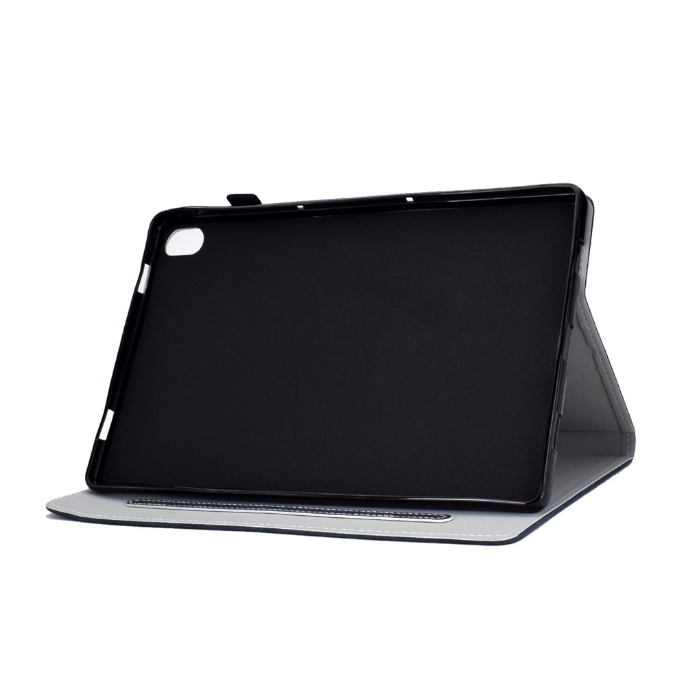 For iPad 10.9 (2022) / iPad 10th Gen Cloth Texture PU Leather Tablet Case Full Protection Stand Card Slot Flip Cover - Dark Blue-5