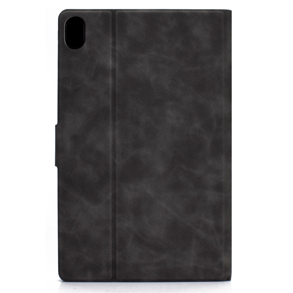 For iPad 10.9 (2022) / iPad 10th Gen Adjustable Stand Folio Tablet Case Cowhide Texture PU Leather Anti-Scratch Cover with Card Holder - Grey-3