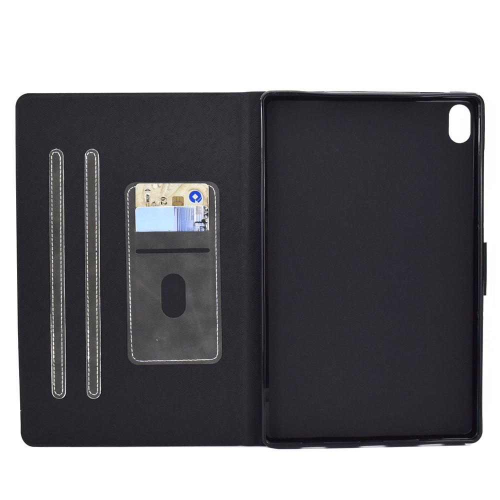 For iPad 10.9 (2022) / iPad 10th Gen Adjustable Stand Folio Tablet Case Cowhide Texture PU Leather Anti-Scratch Cover with Card Holder - Grey-4