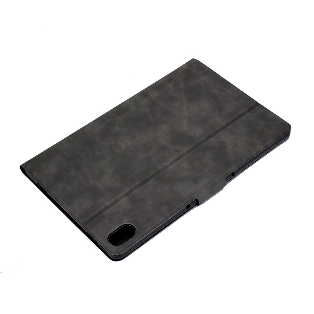 For iPad 10.9 (2022) / iPad 10th Gen Adjustable Stand Folio Tablet Case Cowhide Texture PU Leather Anti-Scratch Cover with Card Holder - Grey-7