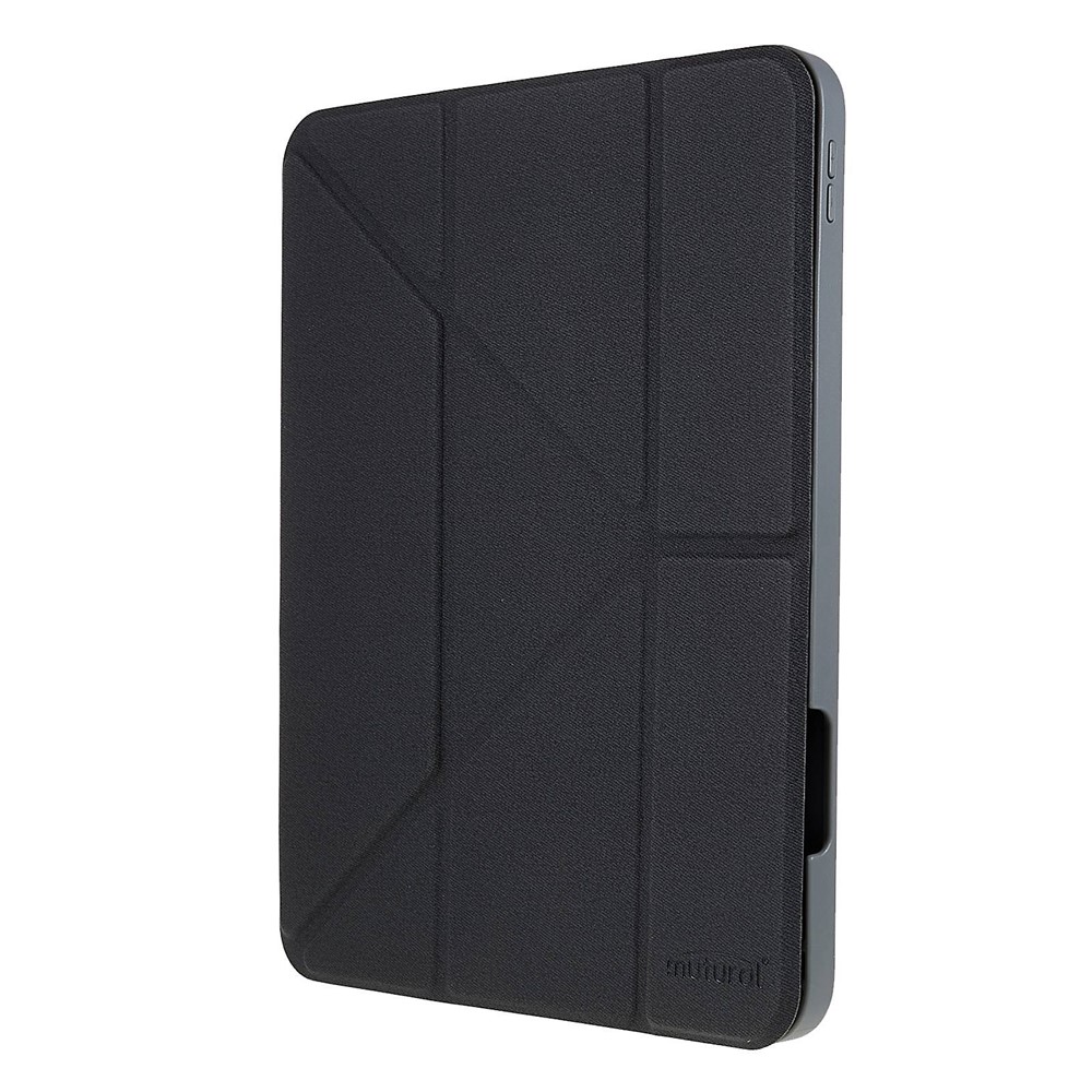 MUTURAL For iPad 10.9 (2022) Protective Case Anti-drop PU Leather Cover with Stand Inner Honeycomb Heat Dissipation TPU Tablet Case - Black-10