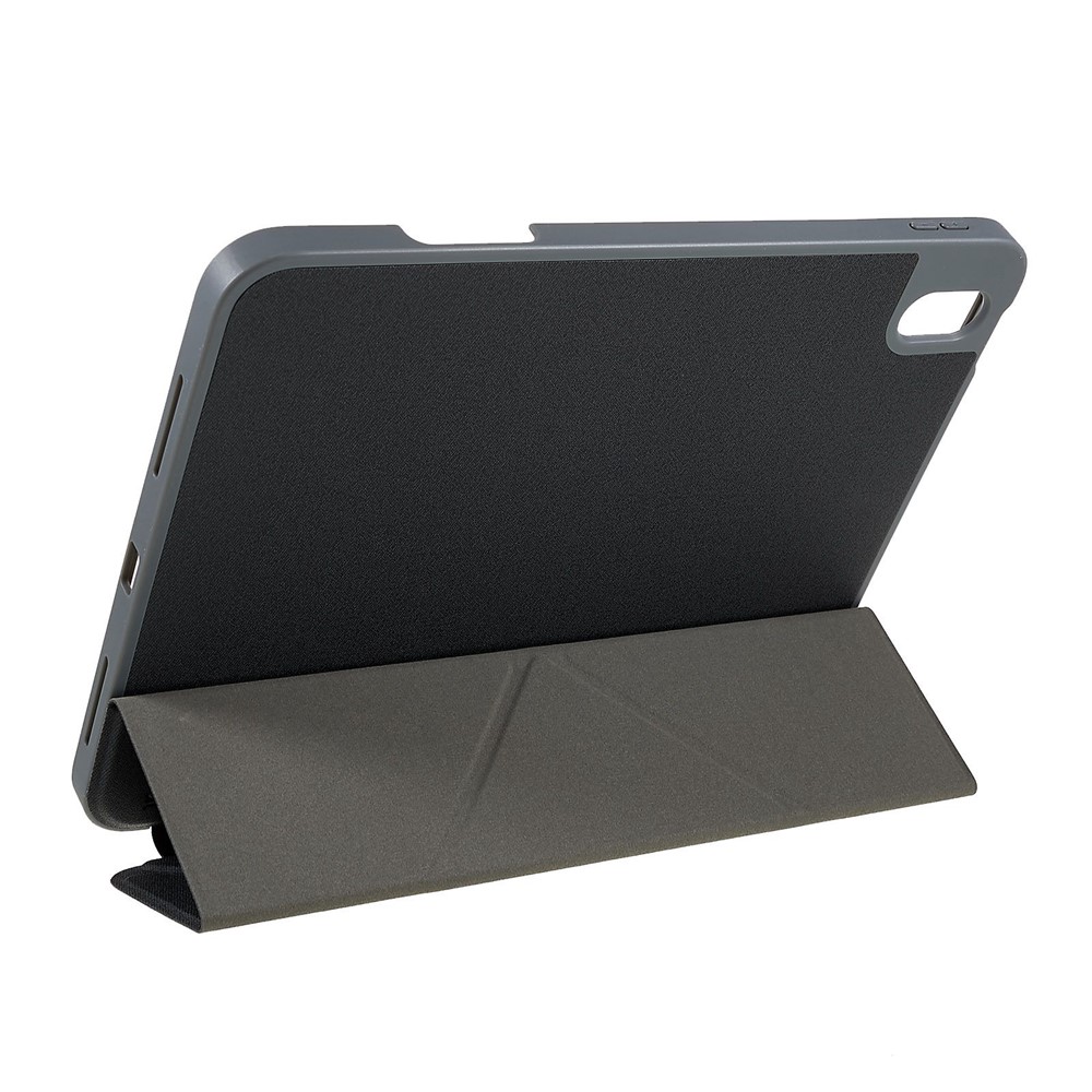 MUTURAL For iPad 10.9 (2022) Protective Case Anti-drop PU Leather Cover with Stand Inner Honeycomb Heat Dissipation TPU Tablet Case - Black-3