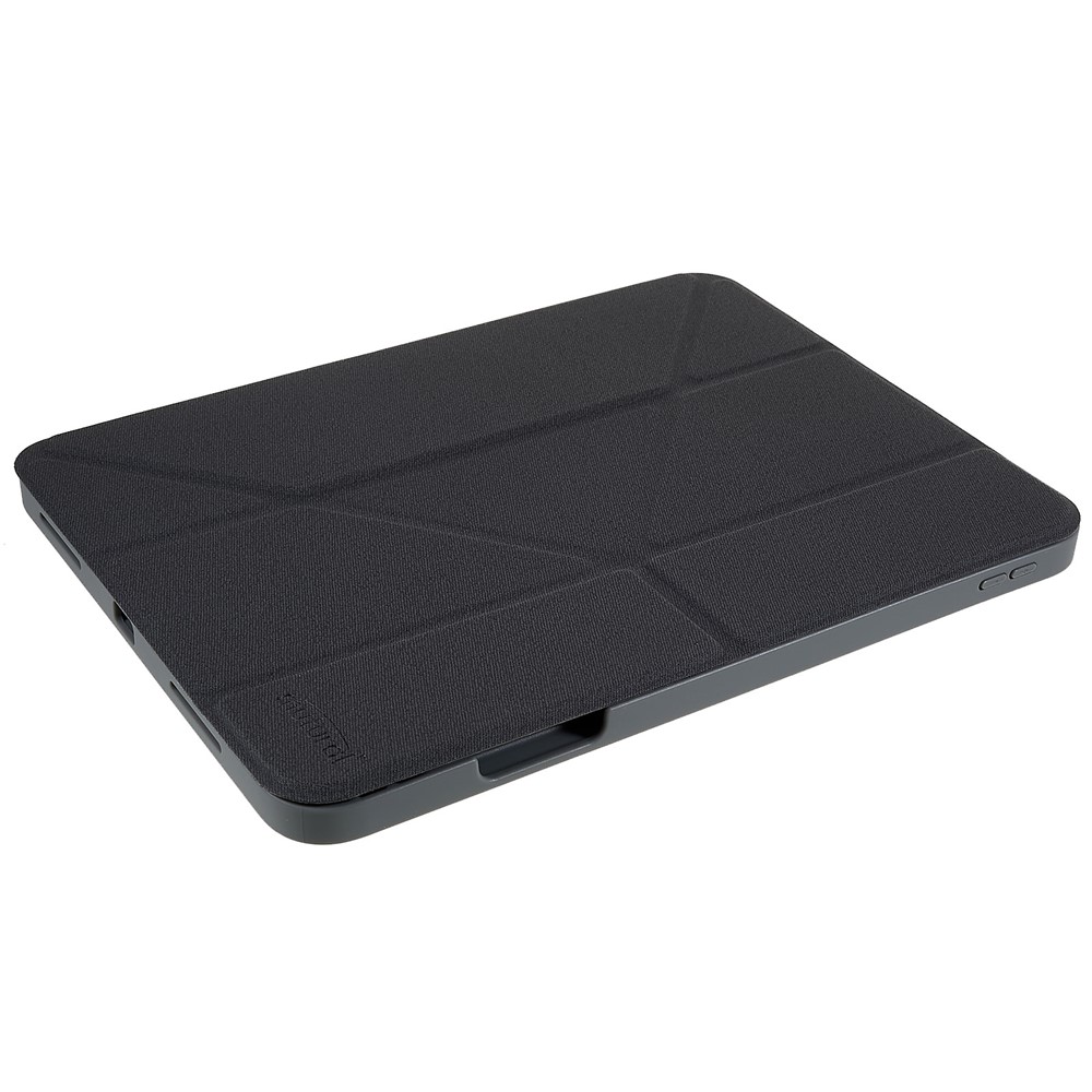 MUTURAL For iPad 10.9 (2022) Protective Case Anti-drop PU Leather Cover with Stand Inner Honeycomb Heat Dissipation TPU Tablet Case - Black-6