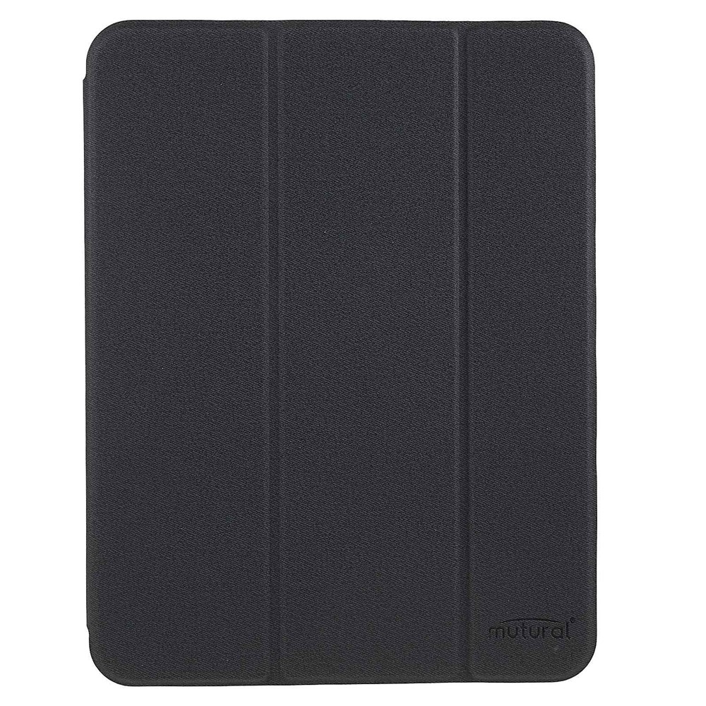 MUTURAL Shockproof Case for iPad 10.9 (2022) PU Leather TPU Case Honeycomb Heat Dissipation Design Tablet Flip Cover with Tri-Fold Stand - Black-10