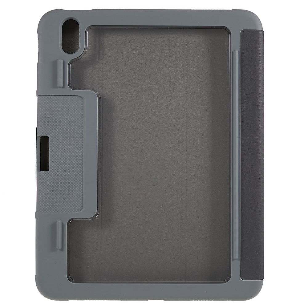 MUTURAL Hard PC TPU Leather Case for iPad 10.9 (2022) Shockproof Folio Flip Cover Anti-Scratch Tablet Case with Tri-Fold Stand - Black-9