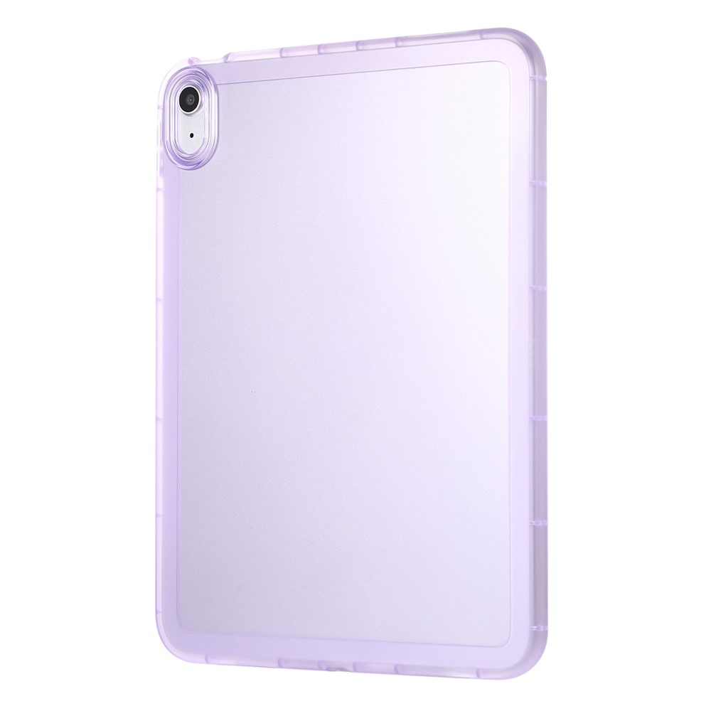 For iPad (2025) / 10.9 (2022) Case Soft TPU Corner Cushion Tablet Cover - Purple