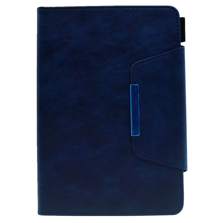 Para Ipad Mini / Mini 2 / 3 / 4 /(2019) 7,9 Polegadas da Carteira de Salto de Comprimido / Tampa de Comprimido de Couro do Sono - Azul-9