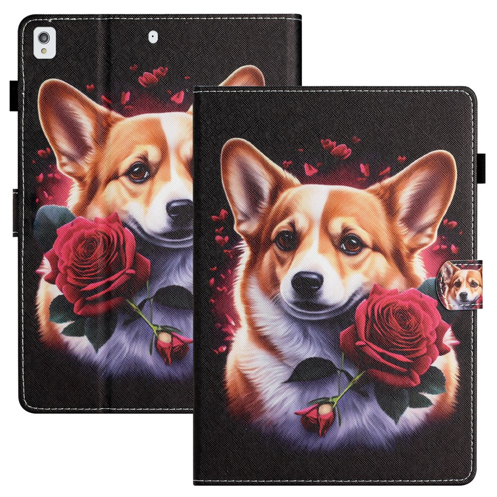 For iPad 10.2 (2019) / (2020) / iPad Air 10.5 inch (2019) / iPad Pro 10.5-inch (2017) Case Pattern Printing PU Leather Flip Cover - Dog
