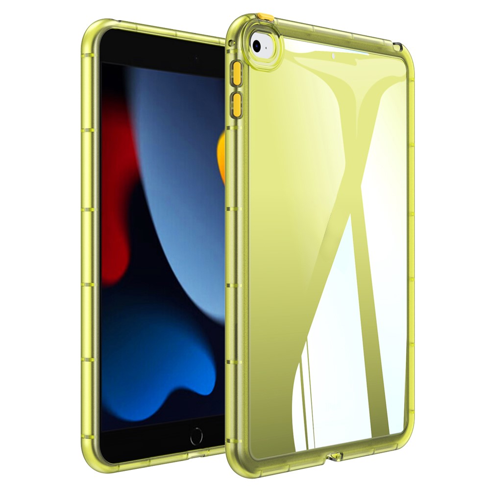 For iPad mini 4 / mini (2019) 7.9 inch TPU Tablet Case Transparent Protective Cover - Yellow
