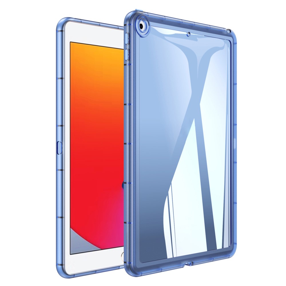 For iPad 9.7-inch (2017) / (2018) TPU Tablet Case Transparent Anti-Drop Tablet Cover - Blue
