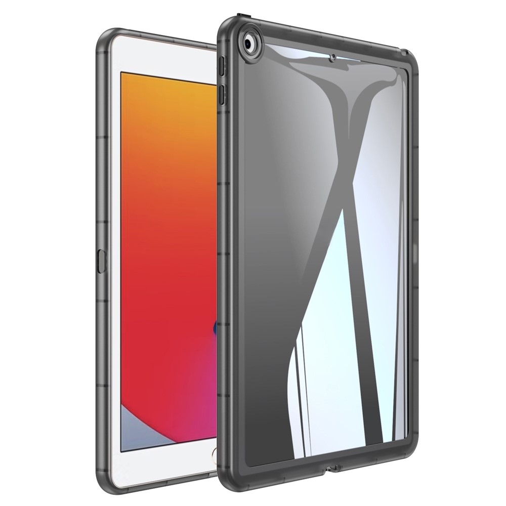 For iPad 9.7-inch (2017) / (2018) TPU Tablet Case Transparent Anti-Drop Tablet Cover - Grey