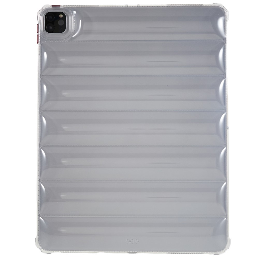 For iPad Pro 12.9 (2020) / (2021) / (2022) Tablet Case Airbag Down Jacket Design Clear TPU Tablet Cover
