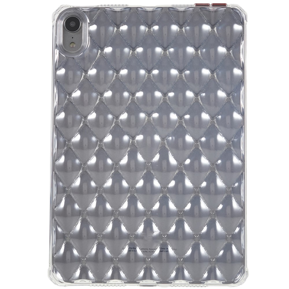 For iPad mini (2024) / mini (2021) Airbag Diamond Texture Tablet Case Drop-Proof Soft TPU Clear Tablet Cover