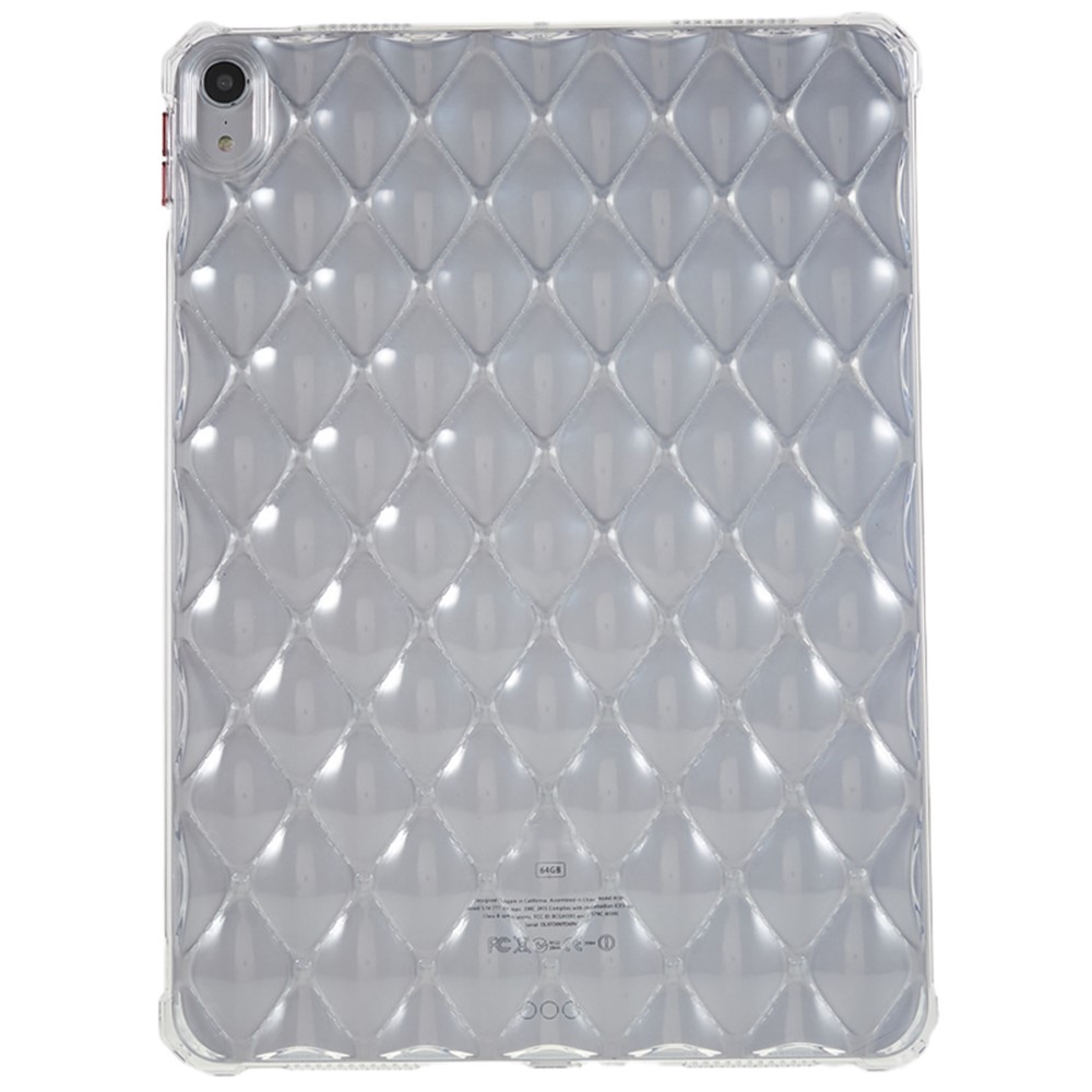 For iPad Air (2022) / (2020) Airbag Diamond Texture TPU Cover Anti-drop Clear Tablet Case