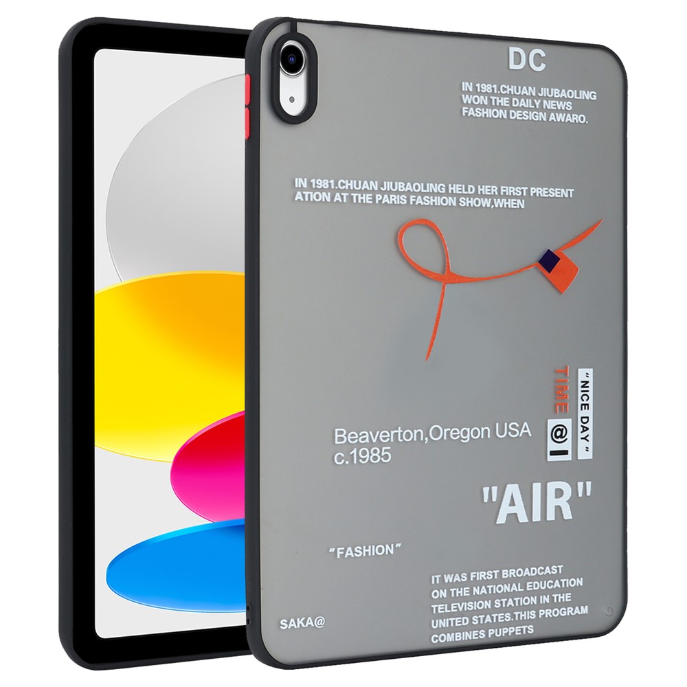 For iPad (2025) / 10.9 (2022) Soft TPU Tablet Case Pattern Printing Skin-Touch Back Cover - Trendy Brand