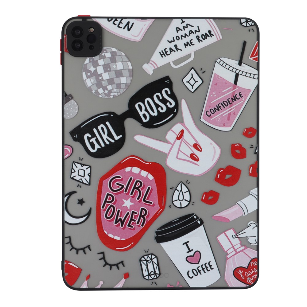 For iPad Pro 11 (2020)(2021)(2022) Case Pattern Printing PC+TPU Tablet Cover - Graffiti