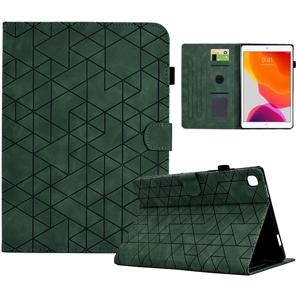 For iPad 10.2 (2019) / (2020) / iPad Air 10.5 inch (2019) / iPad Pro 10.5-inch (2017) Case PU Leather Shockproof Tablet Cover - Green