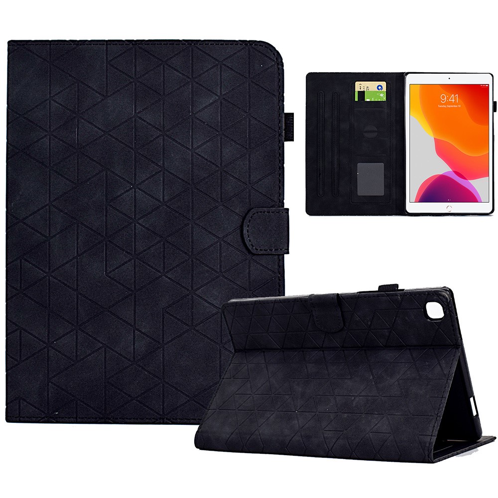 For iPad 10.2 (2019) / (2020) / iPad Air 10.5 inch (2019) / iPad Pro 10.5-inch (2017) Case PU Leather Shockproof Tablet Cover - Black