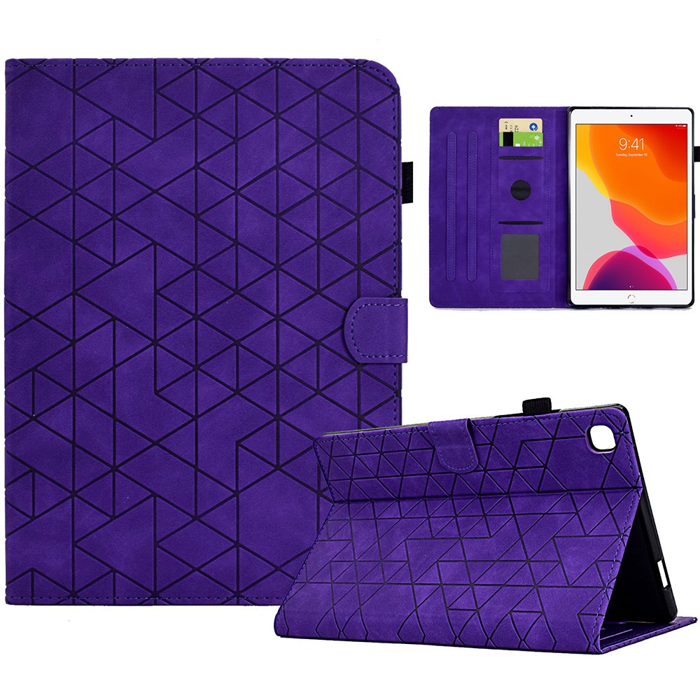 For iPad 10.2 (2019) / (2020) / iPad Air 10.5 inch (2019) / iPad Pro 10.5-inch (2017) Case PU Leather Shockproof Tablet Cover - Purple