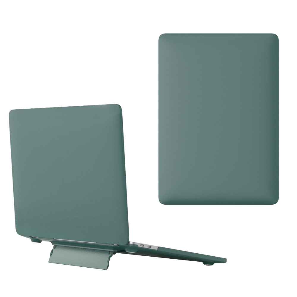 For MacBook Pro 16 inch (2026) A3429 A3428 / (2025) A3186 A3403 / (2024) A2991 / (2023) A2780 / (2021) A2485 Case Kickstand Heat Dissipation Laptop Cover - Midnight Green