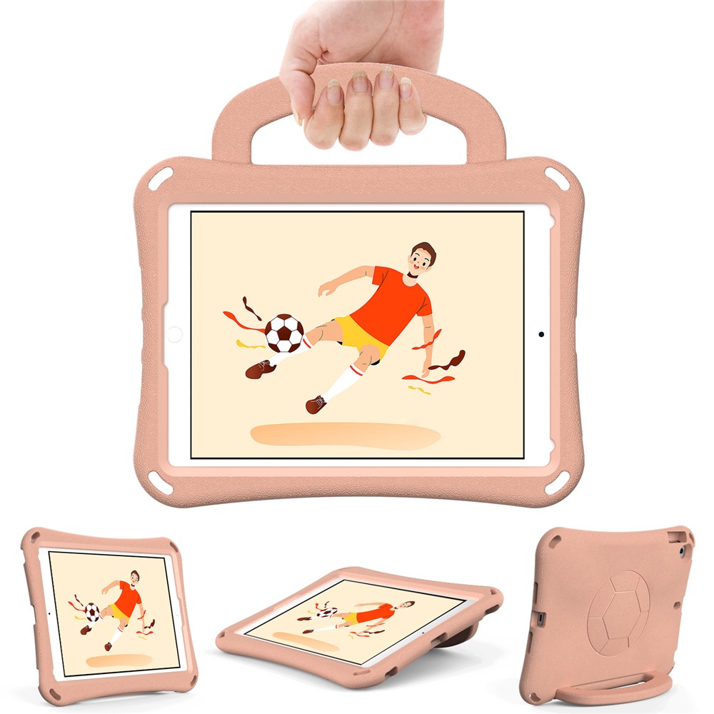 For iPad 10.2 (2021) / (2019) / (2020) / Air 10.5 inch (2019) Case Tablet Hard Cover with Kickstand - Light Pink