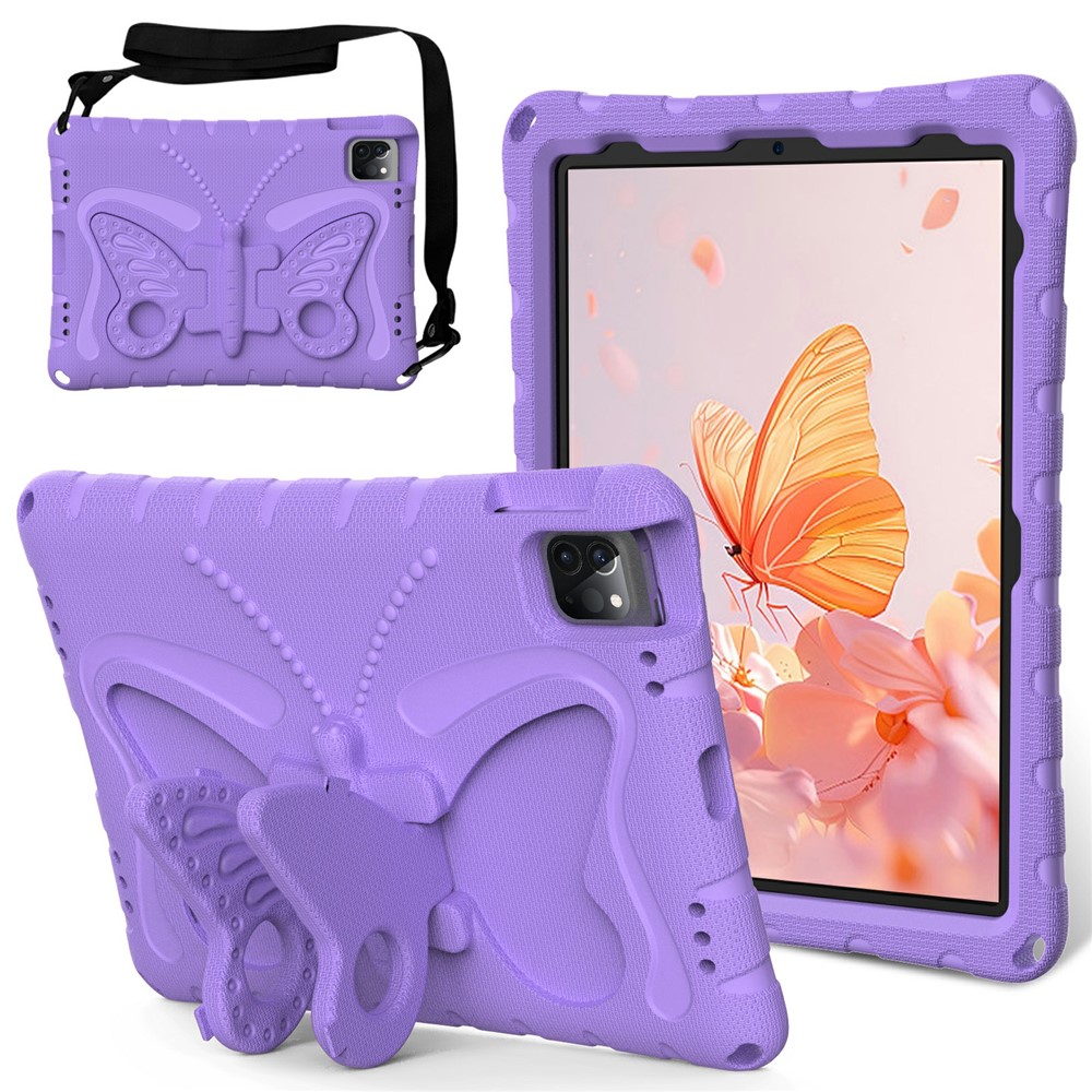 EVA Kickstand Case For iPad (2025) / 10.9 (2022) / Air 11 (2025) / (2024) / Pro 11 (2025) / 11 (2024) / (2018) / (2020) / (2021) / (2022) / Air (2020) (2022) - Light Purple