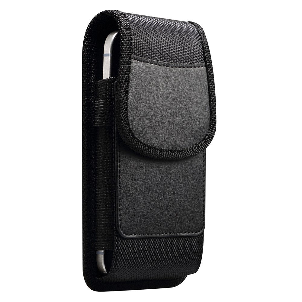 6.7 / 6.9 inch Phone Case Holster for iPhone 16 Plus / 16 Pro Max / Samsung	Galaxy S25 Ultra , Magnetic Oxford Fabric Belt Clip Waist Bag with Card Slot