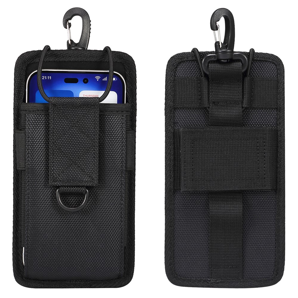 5.5 - 6.5 inch Waist Bag for iPhone 11 Pro Max / Samsung Galaxy S25+ / Honor 50 Universal Oxford Fabric Phone Pouch